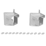 White vinyl 45 degree 1-piece t-rail adapter