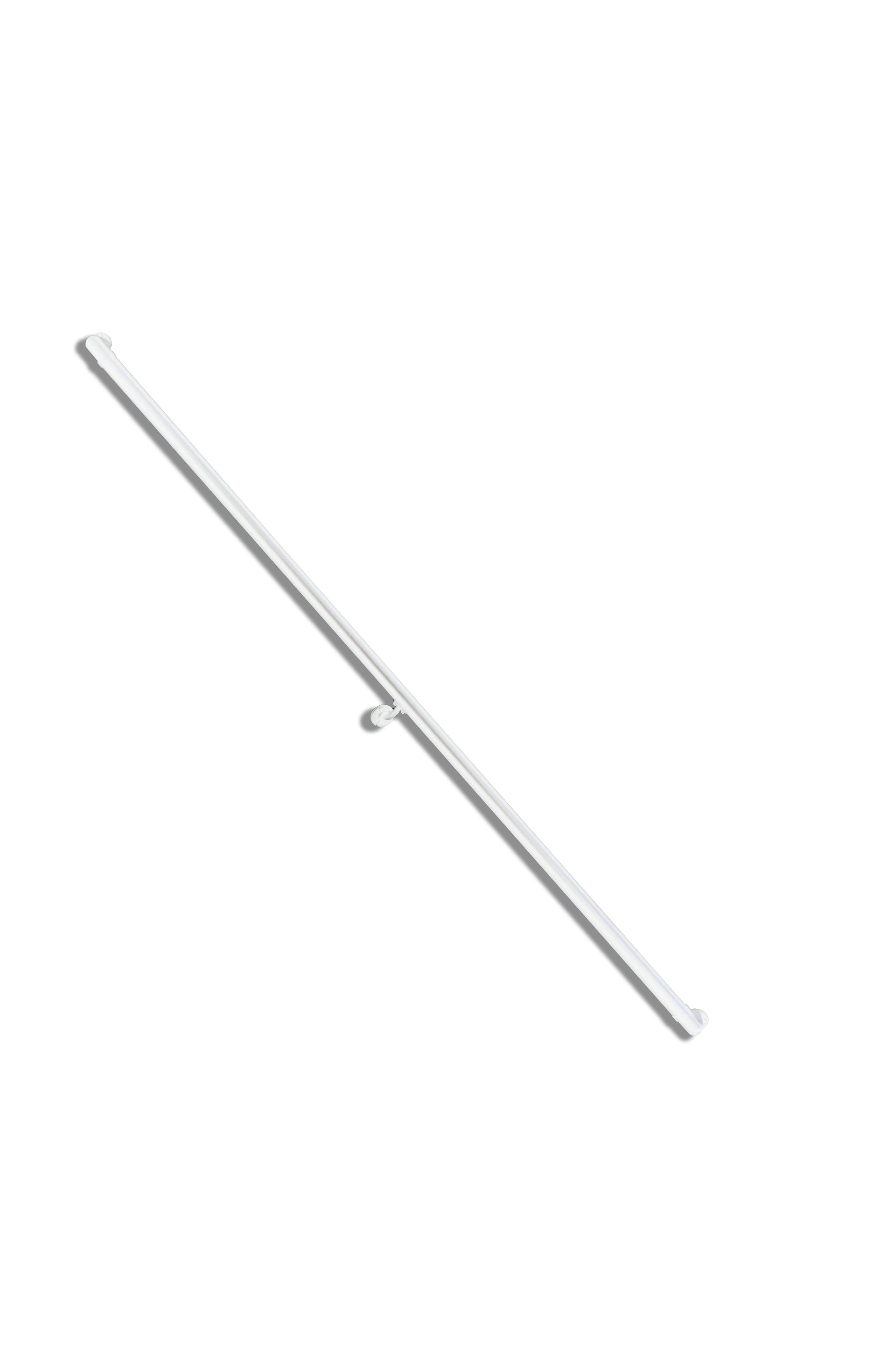 White ADA wall return stock image