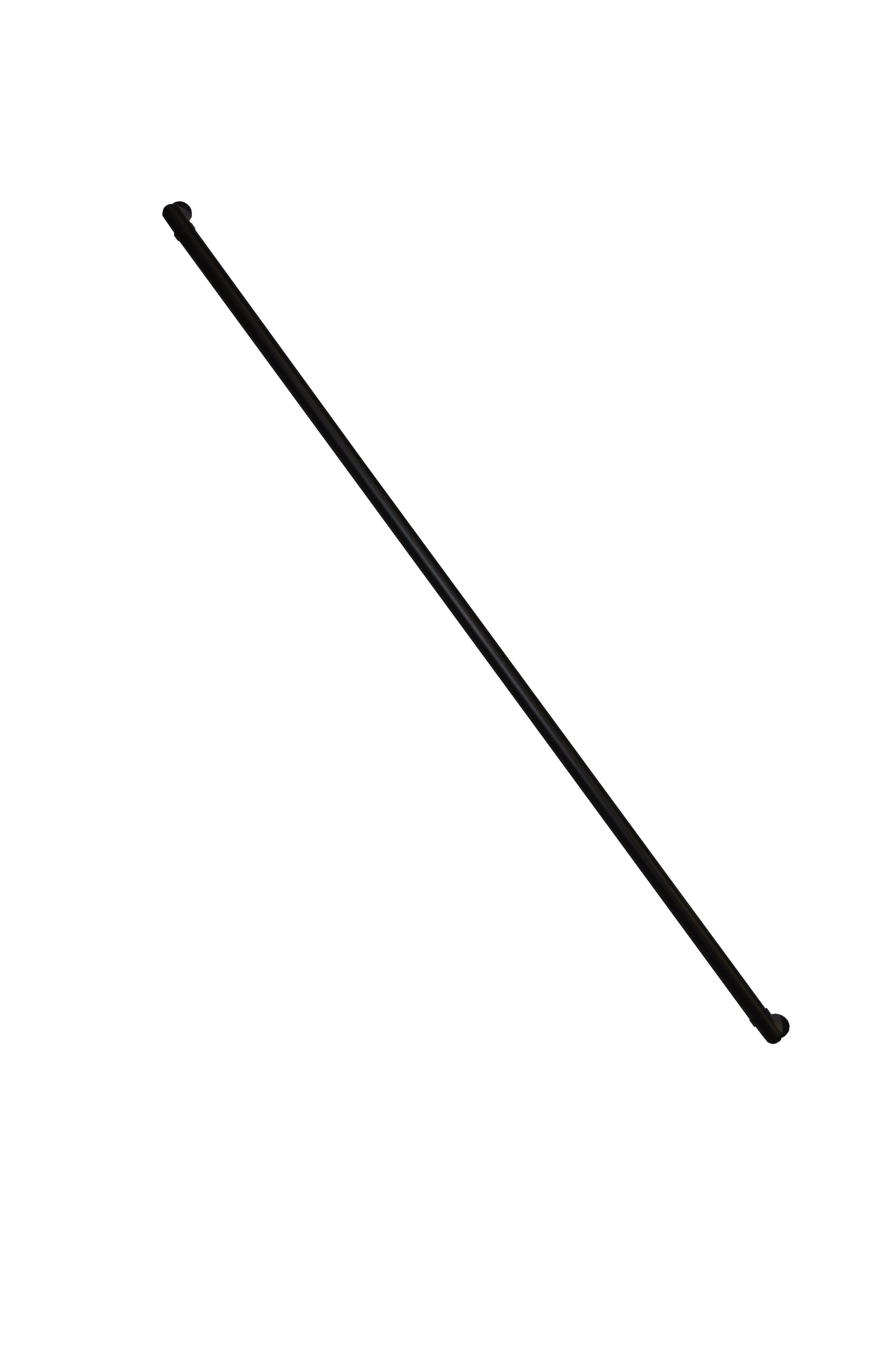 Black ADA 6 ft wall return stock image