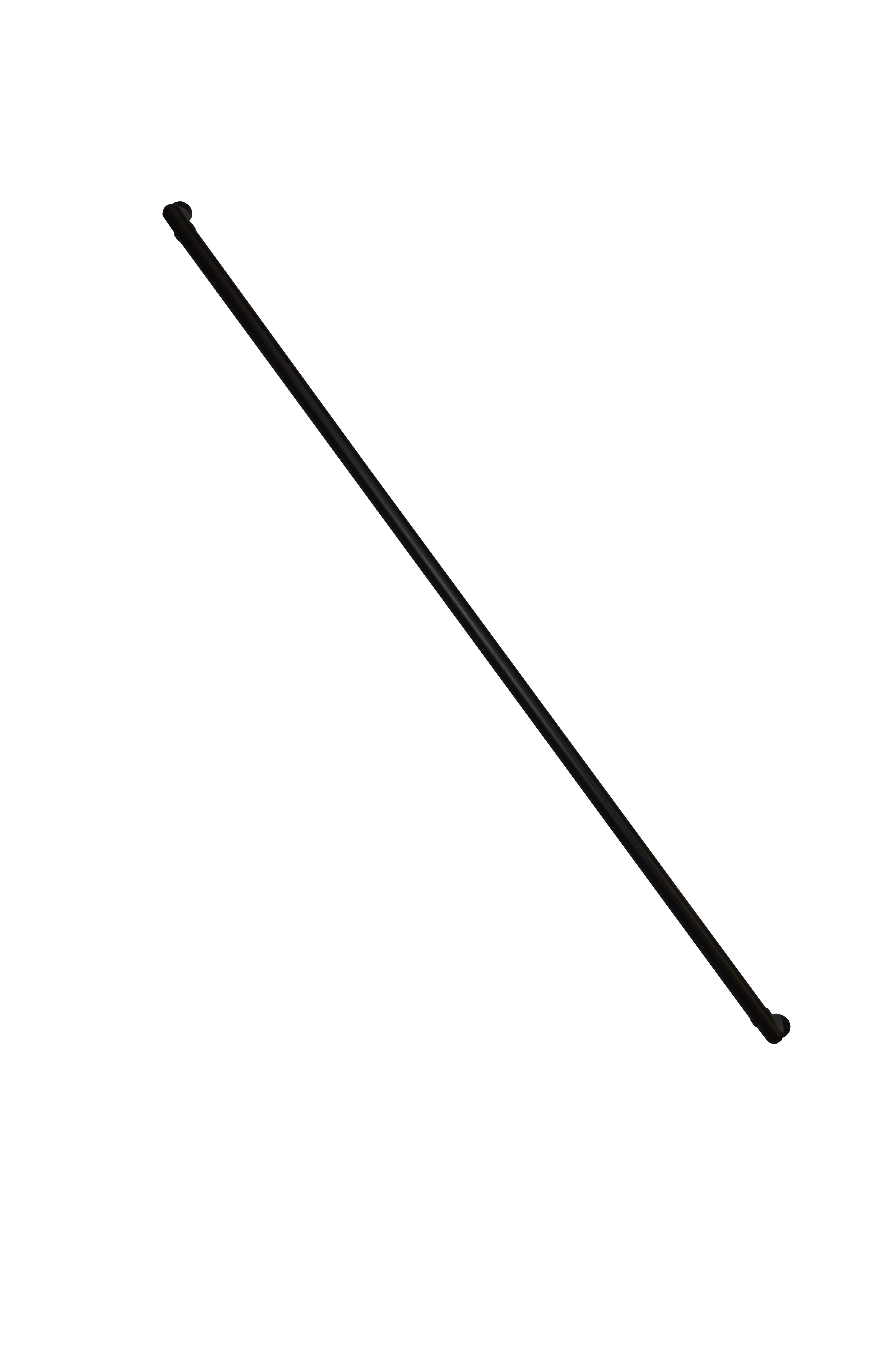 Black ADA 6 ft wall return stock image