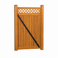 cedar woodgrain vinyl privacy single gate