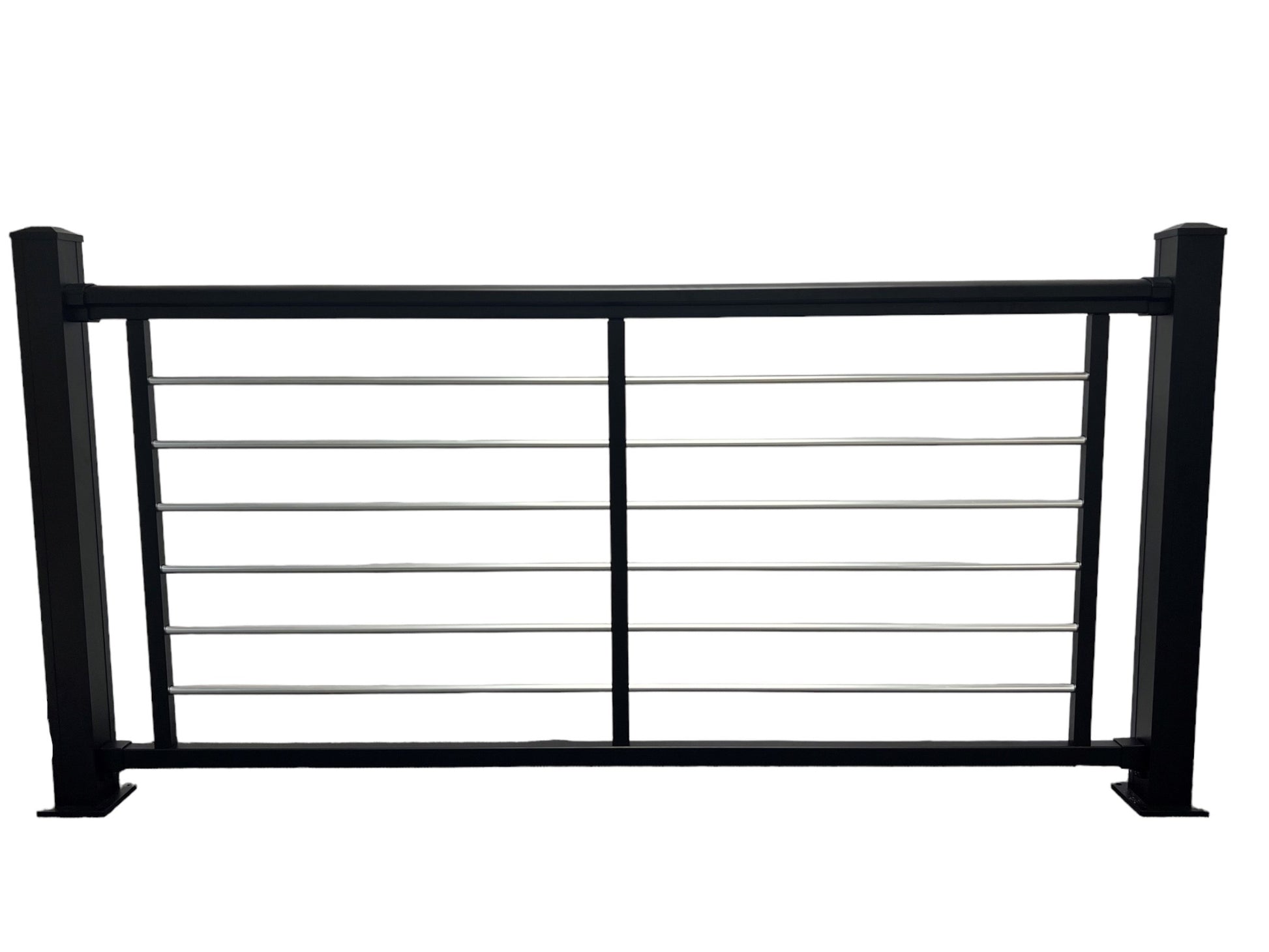 Cornell aluminum rod railing panel stock image