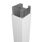 white vinyl Gate blank post stock image