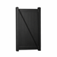 Savannah black vinyl privacy fencing gate stock image