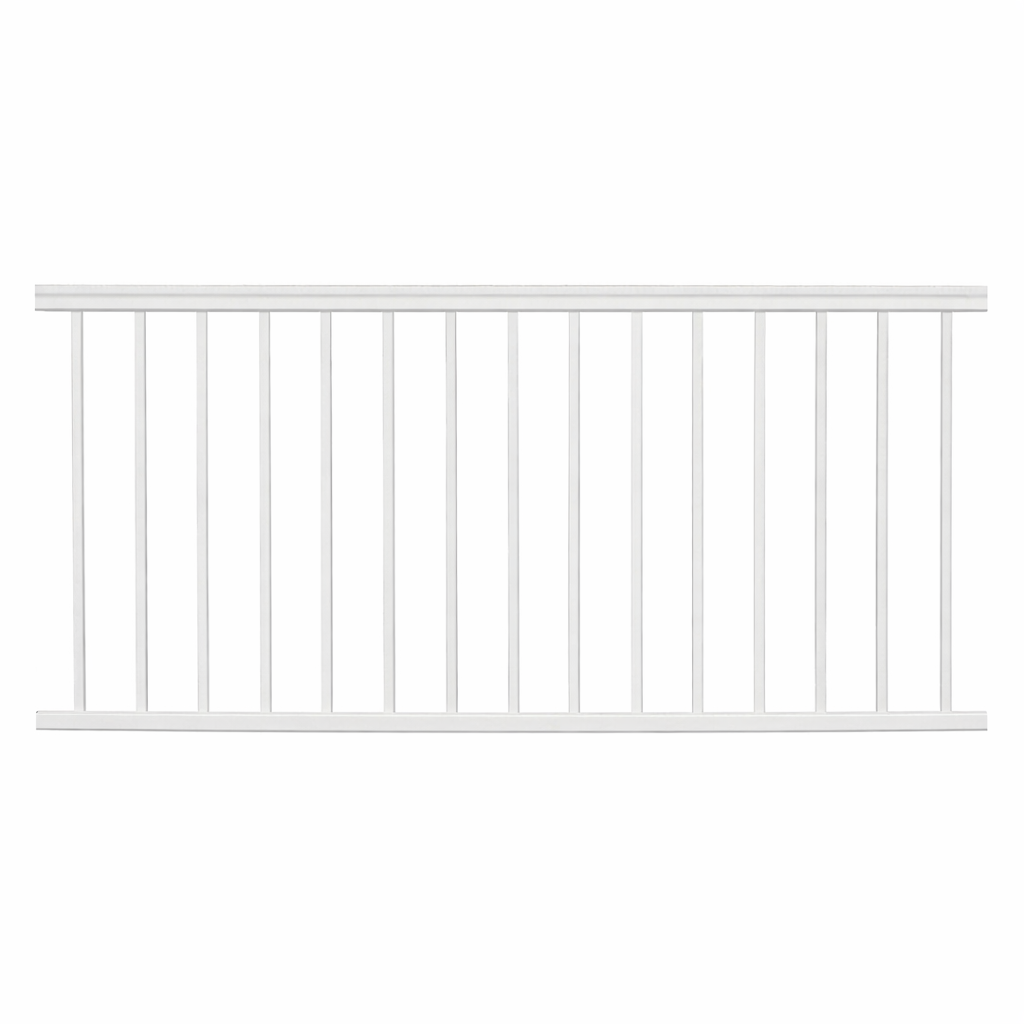White Panel Railing 36