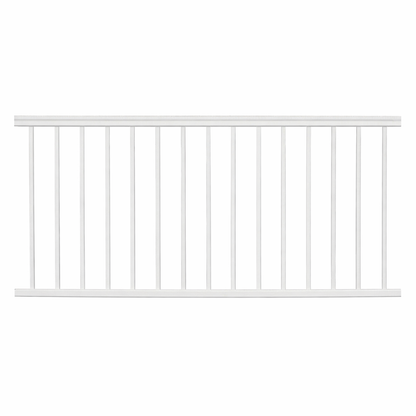 Stanford white aluminum railing panel stock image