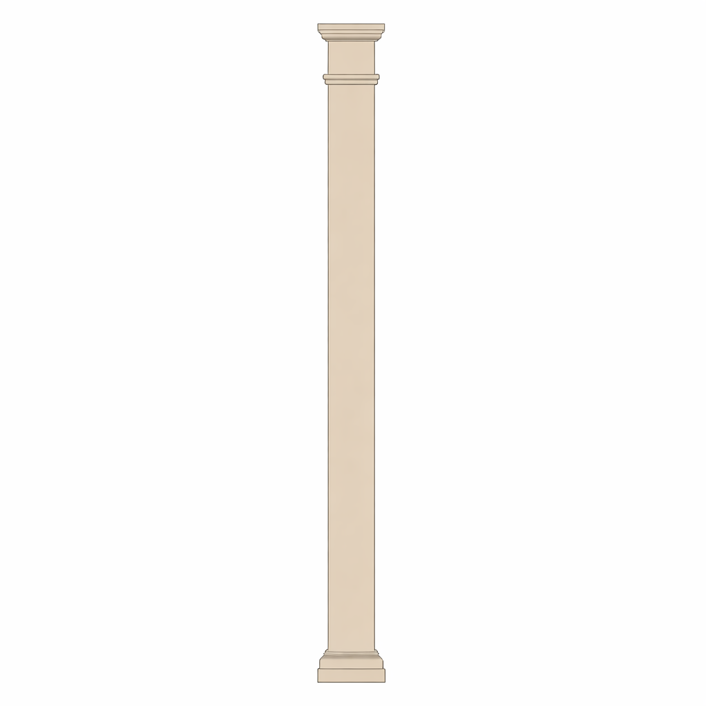 Tan vinyl post
