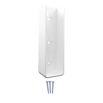 White vinyl u-mount with screws