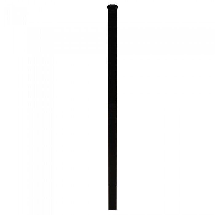 black aluminum railing post