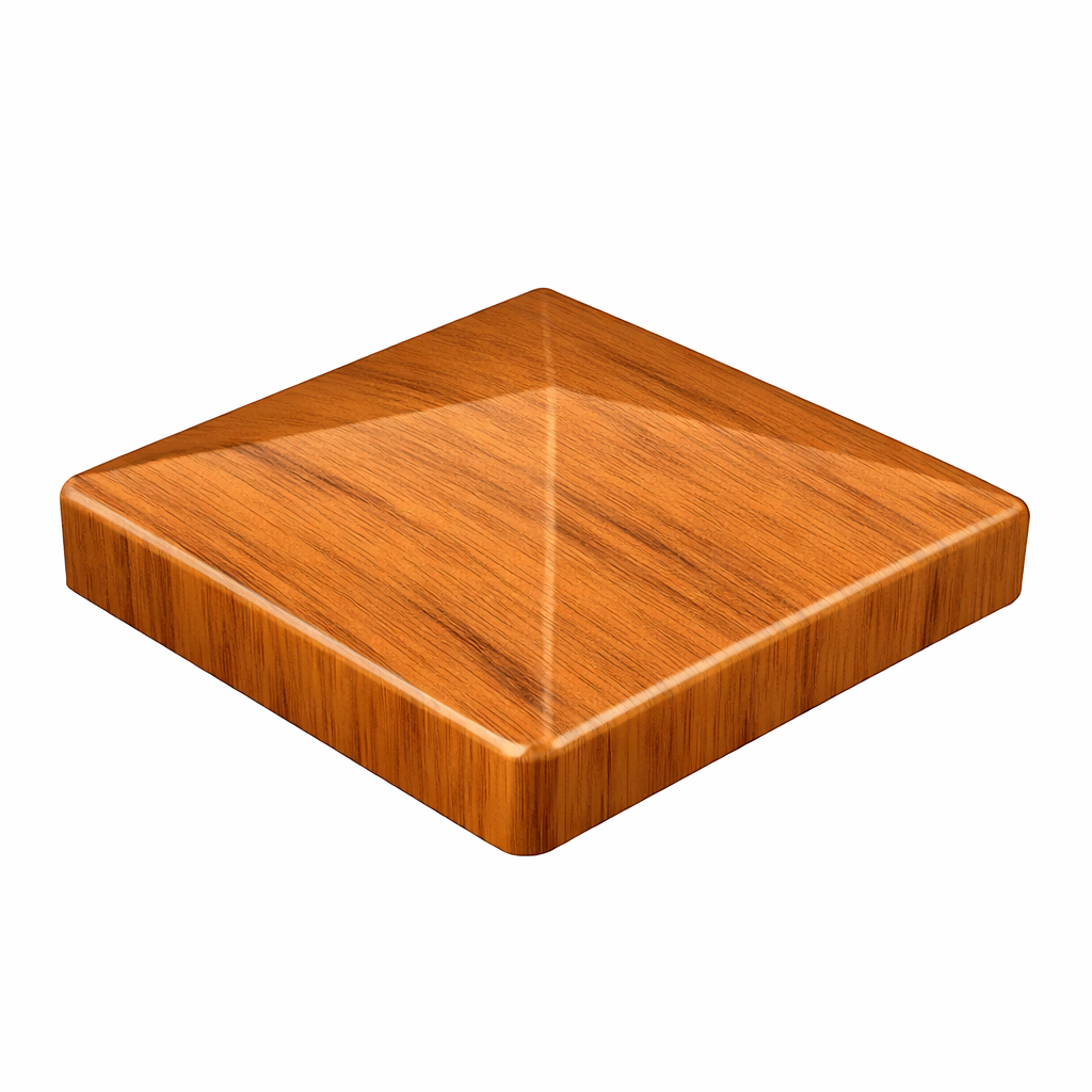 cedar woodgrain external post cap 