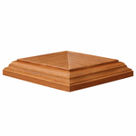 cedar woodgrain  post cap