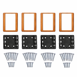 cedar woodgrain railing bracket kit