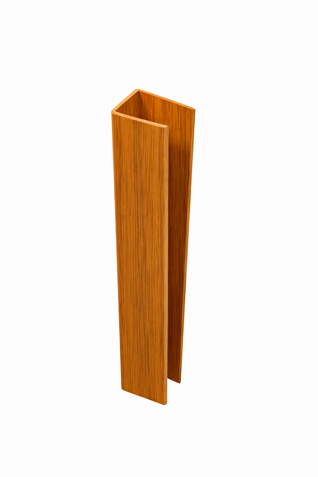 cedar woodgrain vinyl u-channel