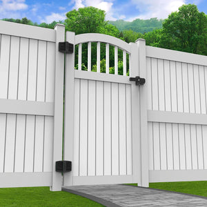 True Close Multi Adjust heavy duty gate hinge  installed on a gate