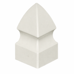 grey vinyl gothic post cap