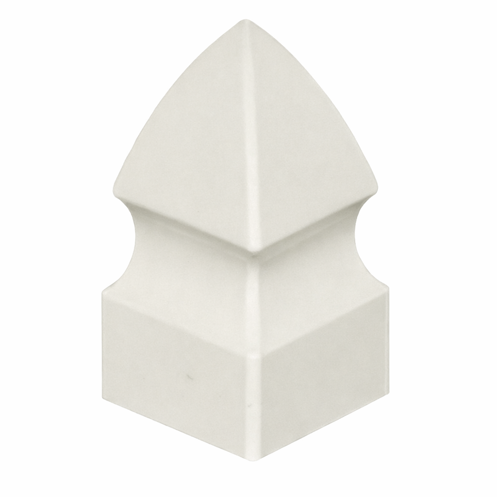 grey vinyl gothic post cap