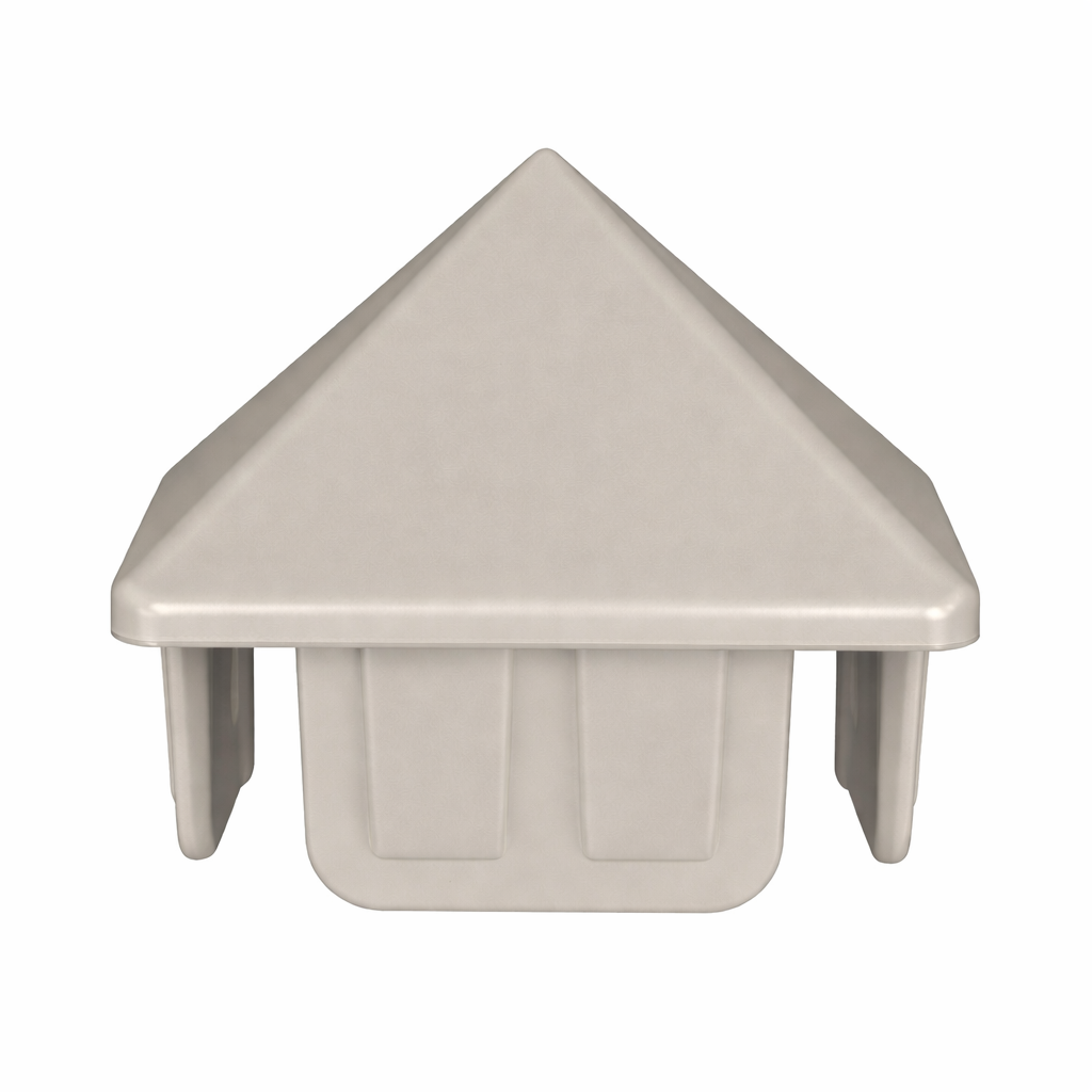 khaki vinyl square picket cap 