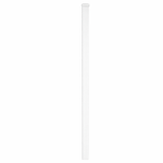 white aluminum railing post