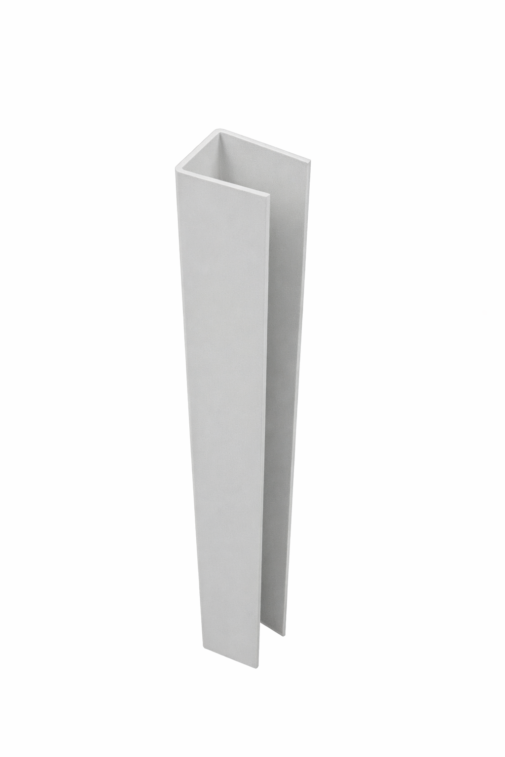 white vinyl u-channel